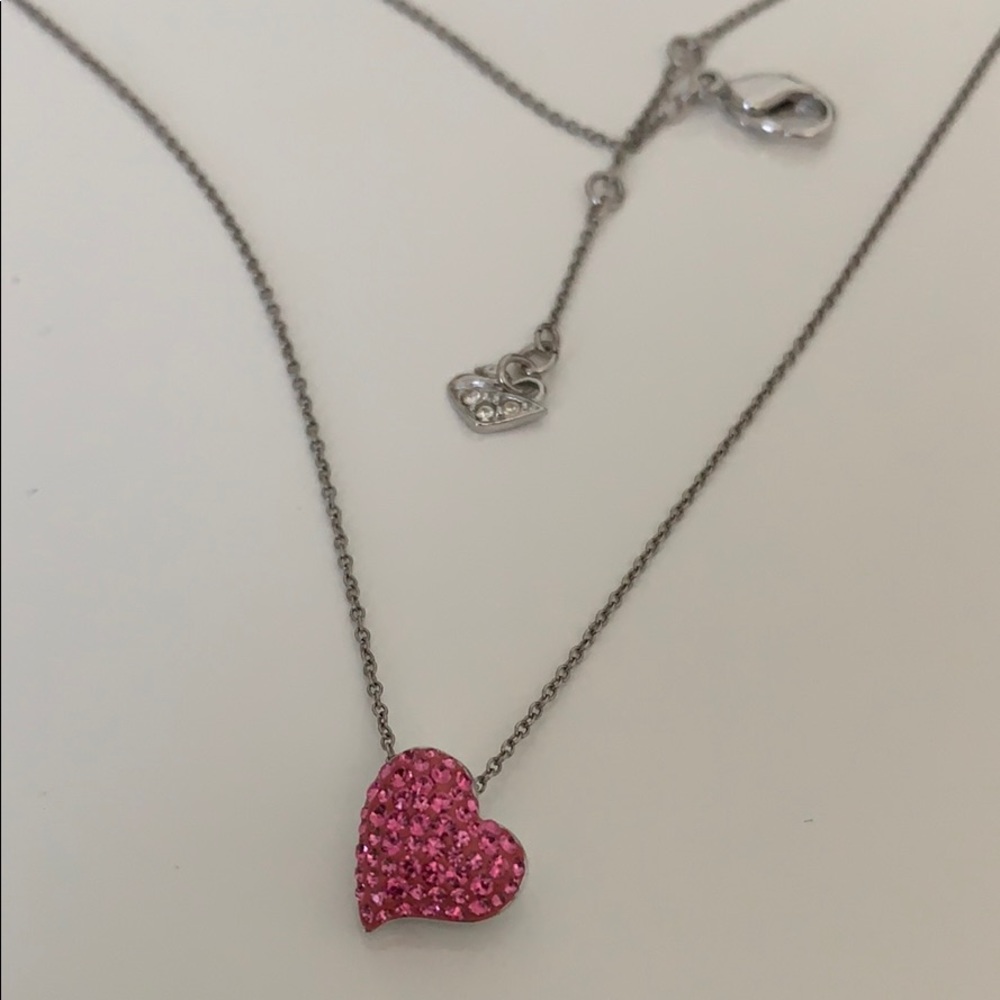 Swarovski Pink Heart Necklace